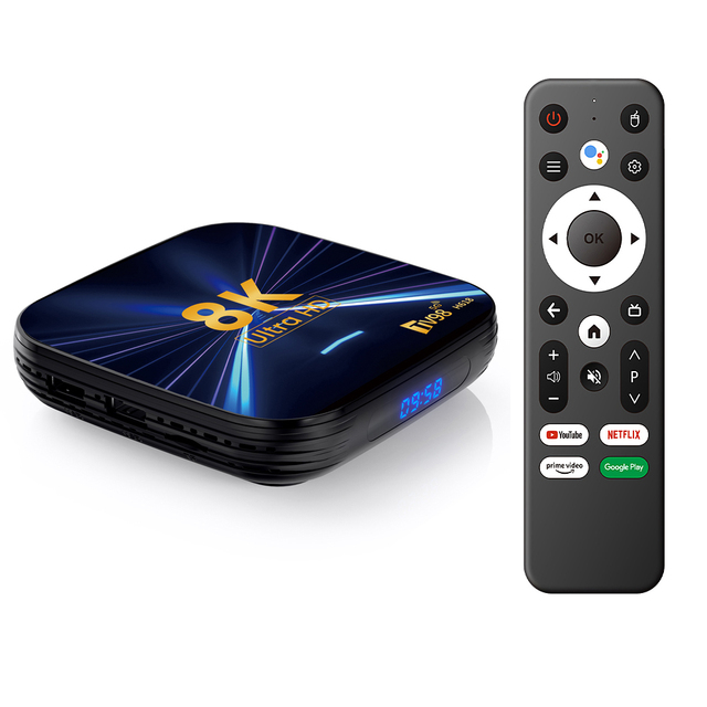 Smart Media Player TV Box TV98 H618 Android 14.0 with Ethernet 100M, 4GB RAM, 64GB Storage
