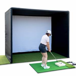 Jaula de Práctica de Golf para Interiores con Red Resistente, Simulador de Swing, Accesorios para Cobertizos, Soporte para Agente de Compras, Pedidos al por Mayor - Product Image 5