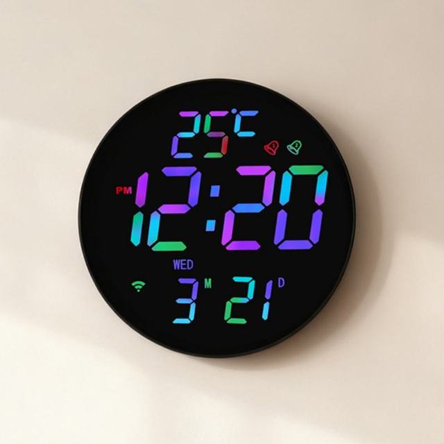 LED ABS Digital Clock with Snooze Function and Calendar and USB Powered