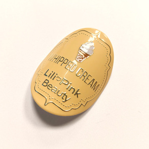 Étiquettes imprimées en relief effet crème glacée avec revêtement époxy pour emballages cosmétiques et de parfums OEM - Autocollants personnalisés en aluminium - Product Image 1