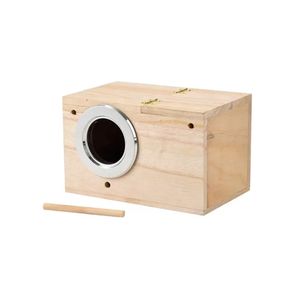 Kanarya papağan Lovebird Finch Pet kuş yetiştiriciliği malzemeleri için özelleştirilmiş ahşap kuş kafesi <span class=keywords><strong>Aviary</strong></span> yuva kutusu - Product Image 3