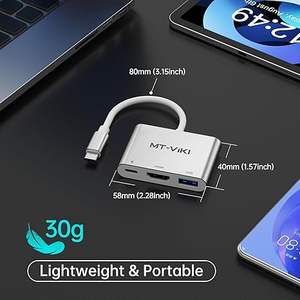 Adaptador HDMI USB C 4K MT-VIKI 3 en 1 HDMI + USB 3.0 - Product Image 2