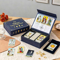 Impression de logo personnalisé, cartes de tarot personnalisées de haute qualité, coins arrondis brillants, bords dorés, taille personnalisée, jeu de cartes en papier