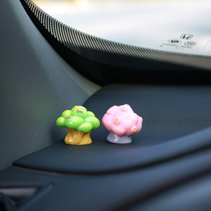 7 Figuras de Resina de Mini Árboles, Adornos Fantasía para Salpicadero de Coche, Decoración de Jardín de Hadas, Arte Decorativo Independiente - Product Image 6