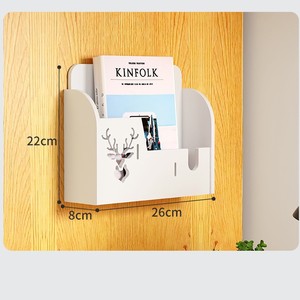 Boîte de rangement murale pour télécommande avec support pour téléphone, pour salon, étanche, aucun perçage requis - Product Image 2