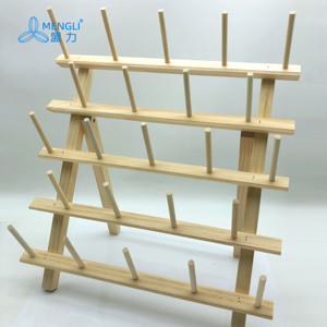 Étagères d'affichage de fil à coudre en <span class=keywords><strong>bois</strong></span> support de stockage de fil à broder pour tailleur peut mettre 23 bobines de fil - Product Image 3