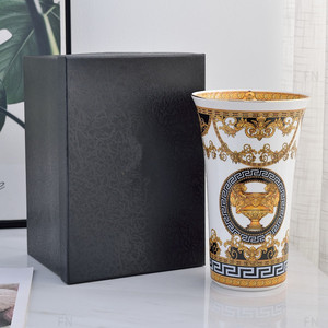 Vase en céramique en forme de corne nordique, moderne et simple, en porcelaine osseuse, décoration d'intérieur, décoration de salon, meuble TV - Product Image 2