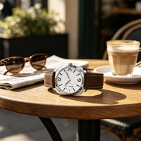 Montres mécaniques de luxe 42 mm Seagull ST3600 à remontage manuel, verre saphir, logo personnalisé, montres pour hommes
