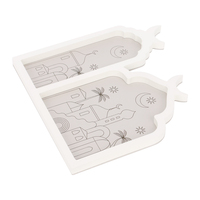 K&B Moderne Duurzame MDF Decoratieve Schaal voor Eid Al-Fitr Feest Fruitplateau Te Koop