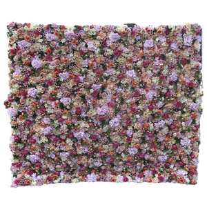 Professional 8ft X 8ft Custom High-end Wedding Ceremony Rose Silk <b>Artificial</b> Flower Wall 3D Roll up Flower Wall Backdrop - Product Image 5
