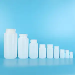 HDPE Weithals-Plastik flaschen Labor proben flasche Reagenz flasche