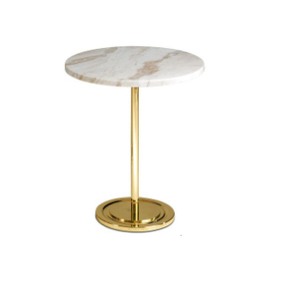 Support en métal fini or de conception luxueuse Table centrale moderne Table gigogne pour bureau à domicile chambre à coucher hôtel - Product Image 6