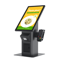 AWSTOUCH Borne de commande interactive tactile couleur 21,5/23,8 pouces avec lecteur QR pour centre commercial
