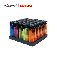 Briquet électronique pliable MK pour cuisine, torche à gaz miniature avec couteau, boîte de présentation, cigarettes en plastique, coupe-vent moderne