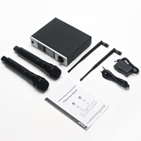 Microphone sans fil à condensateur métallique avec écran LED Shunyin SY01, à réduction de bruit, pour studio d'enregistrement, karaoké, scène