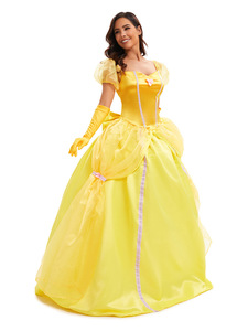 Disfraz de Princesa Bella de La Bella y la Bestia para Halloween, Cosplay, Venta al por Mayor Transfronteriza, Dropshipping, Traje para Fiesta de Juego de Roles - Product Image 2