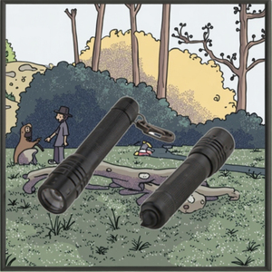 Kích thước nhỏ nhẹ màu đen hợp kim nhôm Đèn pin kiểm tra đuôi nút Zoomable Đèn pin ngọn đuốc - Product Image 5