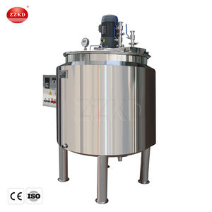 Tanque de mezcla de acero inoxidable con filtro y camisa de calentamiento para mezclar bebidas, capacidad de 500l - Product Image 2