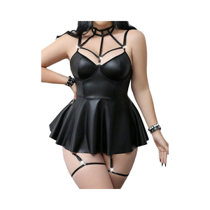 Ensemble de lingerie <span class=keywords><strong>mini</strong></span> sexy 3 pièces Foxiny pour femme avec soutien-gorge à armatures respirant à fines bretelles, <span class=keywords><strong>porte</strong></span>-jarretelles, coussinets amovibles et string, lavage à la main - Product Image 1