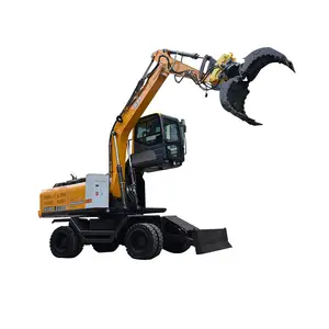 Custom 13Ton Construction Material Handling Equipment Wheeled Material Handler Excavator Machinery