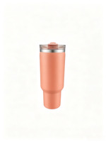 Gobelet isotherme grande capacité 900 ml en acier inoxydable, tasse de camping avec couvercle double usage et paille incluse, compatible avec le porte-gobelet de voiture