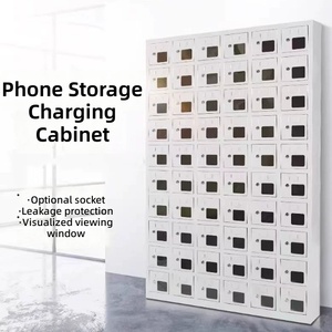 Customizable Cell Phone Lockers with <b>Lockable</b> Glass Doors and Charging Capability Suitable for Schools Hotels and Shopping Malls - Product Image 5
