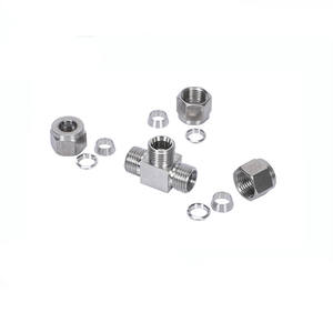 סוג סווגלוק מטיט עם פרולים נירוסטה כפול שווה איחוד טי 1/2 צינור אינץ 'd צינור דחיסה הולם - Product Image 6