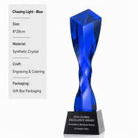 Trophée rectangulaire en cristal écologique de haute qualité, plaque verticale, diamant étincelant, gravure laser arc-en-ciel, couleurs personnalisées