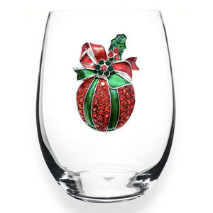 Высококачественные рождественские бокалы для вина, лидер продаж, хрустальные очки, Элегантный кристаллический дизайн для праздничных торжеств - Product Image 1