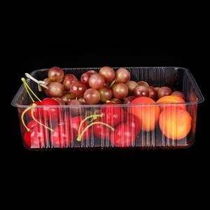 Caja de embalaje de plástico desechable para mascotas, bandeja rectangular transparente para servir frutas, sin cubierta, 220x180x60mm, modelo 2218 - Product Image 5