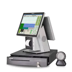 Hot Seller POS SYSTEM point of sale cash register with built in 80mm printer 15" Touch Screen Q37/Q37T