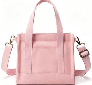 Bolsa de Mano de Lona Ecológica Ligera e Informal para Mujer, Tamaño A5, con Cierre de Cremallera y Diseño de Múltiples Bolsillos para Viajes y Trabajo - Product Image 2