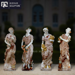 Decorazione da giardino a grandezza naturale <span class=keywords><strong>antico</strong></span> famoso marmo pietra dea <span class=keywords><strong>angolo</strong></span> scultura a quattro stagioni statua - Product Image 3