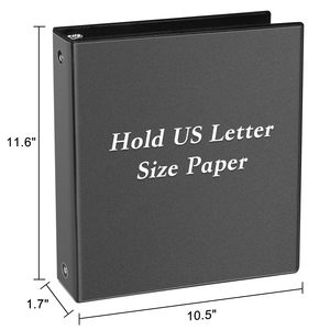 PVC văn phòng tùy chỉnh rõ ràng Túi punchless dữ liệu bài hiển thị easel padfolio danh mục đầu tư trường hợp 1 inch Vòng O D 3 vòng xem chất kết dính - Product Image 3