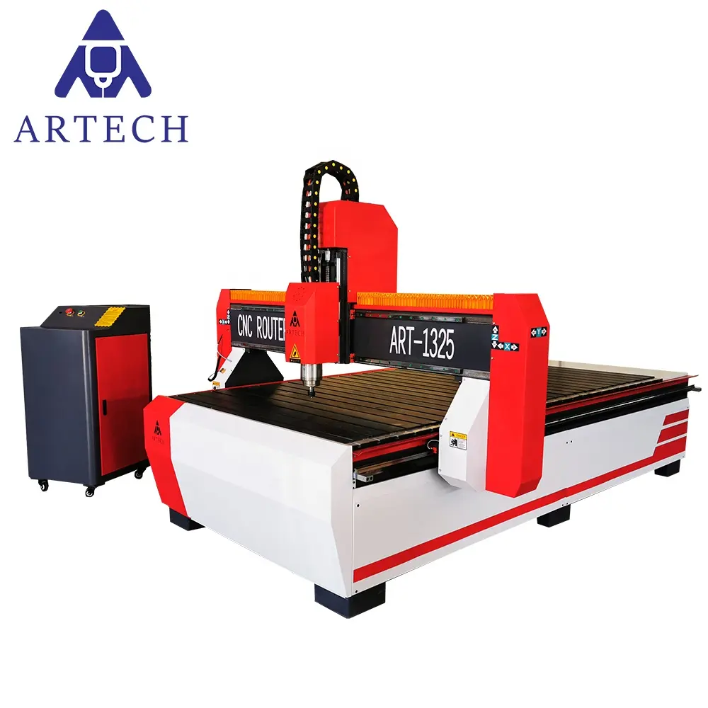 3 Axis 4X8Ft Cnc Router 3D Wood Cutting And Engraving Machine 1325 For Mdf Acrylic Pvc Wood Crafts Furniture Industry