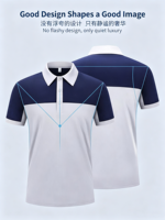 T-shirt en polyester à séchage rapide et haute élasticité pour unisexe, polo de travail durable, anti-plis, respirant, service OEM