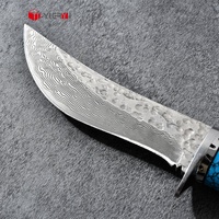 Couteau de poche pliant en acier damas noir fait main multi-outil pour la survie en plein air chasse Bushcraft Camping