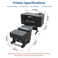IT-H302 de impresión EPSN F1080, tamaño A3, impresora de inyección de tinta Digital Dtf con rollo para ropa
