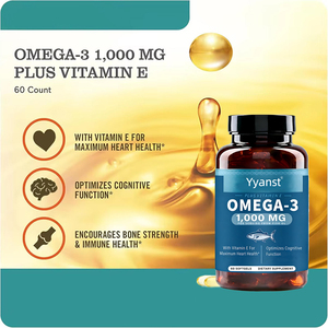 OEM/ODM Optimiza la Función Cognitiva, Cápsulas de Aceite de Pescado Omega 3 con Vitamina E para Adultos, Apoya la Salud del Corazón, Precio de Fábrica - Product Image 2