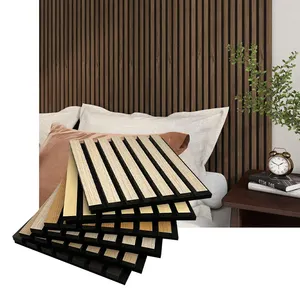 Premium Quality Decorative Acoustic Panel Wooden Slat Akupanel Soundproof Acoustic Wall Panels