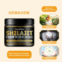 YanniGlow OEM ODM Compléments alimentaires à base de plantes, pâte et onguent de Shilajit pour le soutien immunitaire et la santé cérébrale des adultes