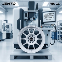 Jantes Flow Formed 15 pouces 4x114.3 pour Nissan Silvia S13 Toyota AE86 Mitsubishi Lancer, jantes de course légères blanches