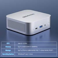 SOAYAN Mini PC Baru 2026 Intel I5-13420H 8-Core 16GB DDR5 RAM NVMe SSD Triple Display 2.5G LAN WiFi 6 untuk Rumah dan Kantor