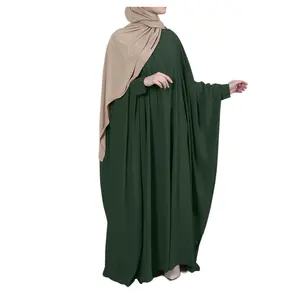 Fashion Casual Hedging Big Swing Long Skirts For Women Muslim Abaya Latest Designs Dress Dubai