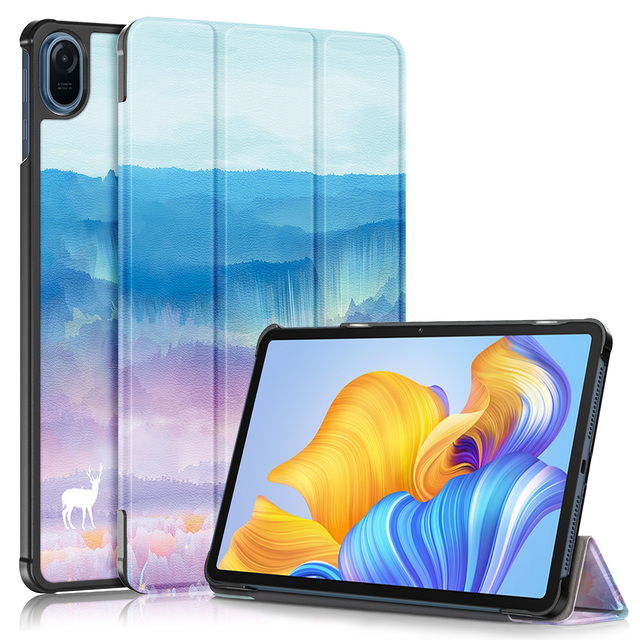 case for Honor Pad 8 Tablet 12 Inch Ultra-thin Tri-fold Bracket Painted Cover