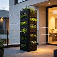 Kotak Tanam Modular WPC (Wood Plastic Composite) untuk Menanam Buah, Sayuran, dan Bunga