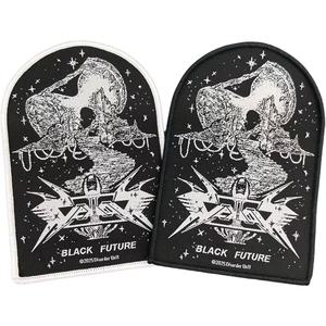 Custom Borduurwerk Geweven Badges Art Punk Rock Muziek 12 Kleuren Ijzer Op Geweven Applique Patches Met Merrow Randen - Product Image 3