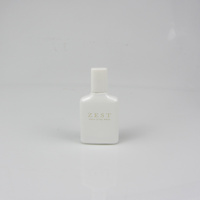 Flacon de parfum en verre de luxe personnalisé avec pulvérisateur à pompe plat, design unique, 100 ml, carton