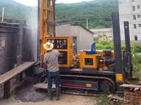 Foreuse hydraulique sur chenilles XSL7/360 pour puits profonds de 700 m, pour forage géothermique et carottage minier