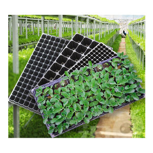 Plateaux de pépinière en poly personnalisés directs d'<span class=keywords><strong>usine</strong></span> carrés 32 50 72 104 105 128 200 tailles couvercles de plateaux de culture de germination de jardin - Product Image 1